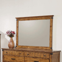 Coaster Furniture 205264 Brenner Rectangular Mirror Rustic Honey